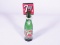 1950s 7-up cardboard store bottle topper display with original glass bottle. Size: 3.5