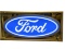 Striking Ford Automobiles single-sided light-up dealership sign. Lights and works perfectly! Size: 5