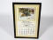 1956 Martin's Sporting Goods framed store calendar with nice hunting graphics. Size: 13