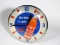 Fabulous 1956 Kist Orange Soda glass-faced light-up clock with bottle graphic by Pam Clock Company.