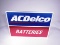 Never used vintage AC Delco Batteries single-sided embossed tin sign. Size: 36