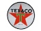 Large 1951 Texaco Oil 6' double-sided porcelain service station sign. Size: 72