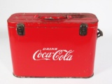 Rare 1940s-50s Coca-Cola airline cooler. Designed for use on commercial aircraft of the time period.