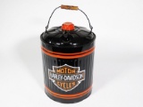 Choice 1930s restored Harley-Davidson service department five-gallon multi-fluid can. Size: 10.5