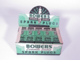 1930s Bowser Spark Plugs countertop display box full of unused plugs. Size: 7