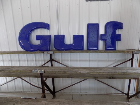 Large Letter Gulf Sign Plastic