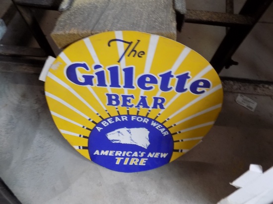 The Gillette Bear Paper Advertising