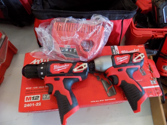 Milwaukee M12 Tool Set In Bag