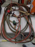 Cutting Torch Hose W/ Radnor Gauges & Victor Torch Head
