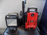 2 LED Worklights & 1600 PSI Electric Pressure Washer