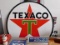 1951 Texaco Oil 6' Double Sided Porcelain Sign