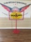 Pennzoil Supreme Quality Safe lubrication sign on pennzoil cast iron base 18