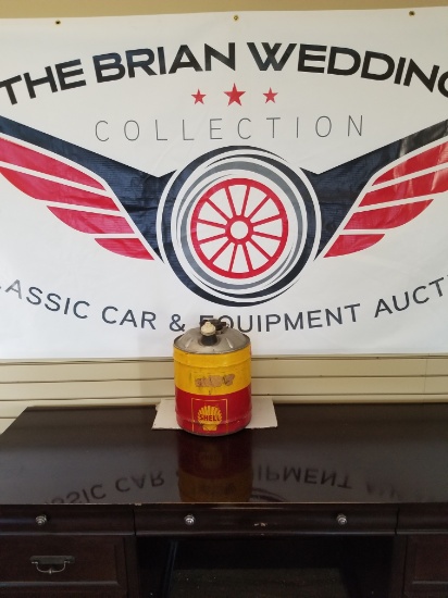 "SHELL" 5 gallon oil can