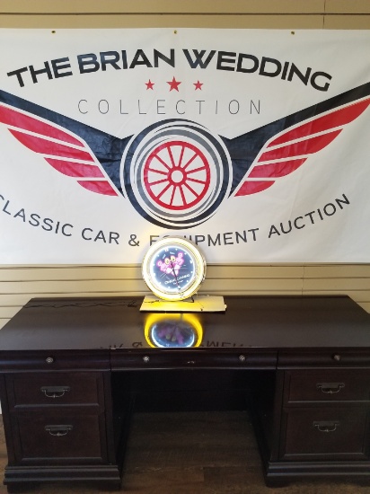 "Owens Corning" lighted clock 18"