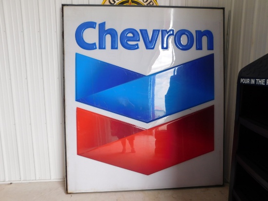 Chevron Sign Roughly 8 foot by 7 foot Single Sided