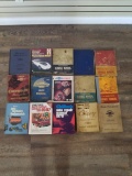 15 shop manuals and rack. Ranging from 1929-1987.