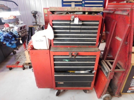 Craftsman Top & Bottom Rolling Toolbox W/ Contents