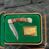 SCHRADE 38/88 FEDRAL DUCK KNIFE AND STAMP SET 50 YEARS