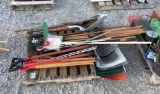 PALLET OF LONG HANDLED TOOLS