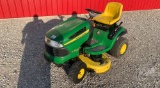 JOHN DEERE LA135 RIDING MOWER SN: GXA135A303054