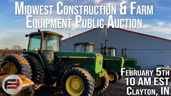 MIDWEST CONSTRUCT. & FARM EQUIPMENT AUCTION RING 1