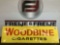 WOODBINE CIGARETTES SINGLE SIDED PORCELAIN SIGN, 60
