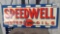 SPEEDWELL MOTOR OILS PORCLAIN SIGN, 30