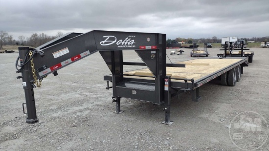 2022 DELTA 210GN 28' FLATBED TRAILER VIN: 4MWGF3022NN058100