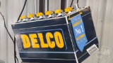 DELCO METAL DOUBLE SIDED METAL SIGN, 24
