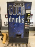COLD DRINK VENDING MACHINE, WITH BILL CHANGER, DIXIE-NARCO, MODEL DNCB368R/216-8,