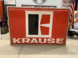 KRAUSE DOUBLE SIDED LIGHTED SIGN, 72