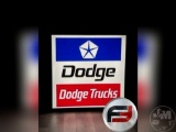 DODGE TRUCKS SINGLE SIDED LIGHT-UP SIGN, APPROXIMATELY 24”...... ACROSS BY