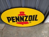 PENNZOIL PLASTIC SIGN APROX 36 INCHES