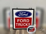 FORD TRUCKS SINGLE SIDED LIGHT-UP SIGN, APPROXIMATELY 24”...... ACROSS BY
