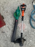 WEED EATER GAS BLOWER AND BLACK & DECKER 20 V