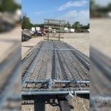 TWO PIECE SWINGING GATE TOTALING 48' WITH CASTER WHEELS AND