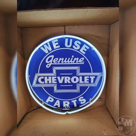 24'' CHEVY PARTS NEON SIGN