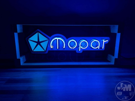 MOPAR "PENTASTAR" NEON SIGN, A MAGNIFICENT, FLAGSHIP, ONE OF A