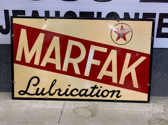 TEXACO MARFAK LUBRICATION SIGN