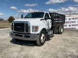 2018 FORD F-650 SINGLE AXLE REGULAR CAB VIN: 1FDNF6DC6JDF06773