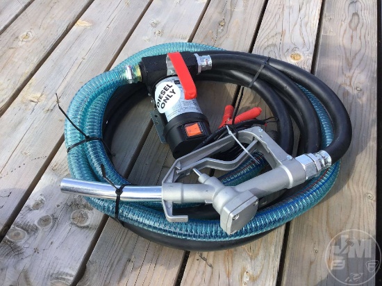 12 VOLT DIESEL FUEL PUMP WITH HOSE PUMP