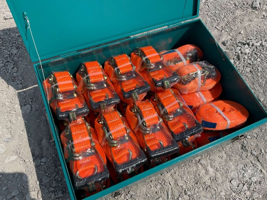 GREATBEAR RATCHET TIE DOWN & FLATPACK TOOLBOX, 16 PCS