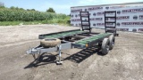 2008 HOME MADE EQUIPMENT TRAILER 7'X20' VIN: MVIN318003IND