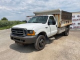 1999 FORD F-550 SINGLE AXLE DUMP TRUCK VIN: 1FDAF56F7XEA49071