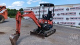 2016 KUBOTA U-17 MINI EXCAVATOR SN: 42606