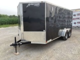 2020 HOMESTEADER 7161T ENCLOSED TRAILER 7'X16' VIN: 5HABE1629MN090481