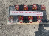 5/16”...... 7FT G80 CHAIN SLING DOUBLE, QTY OF 8