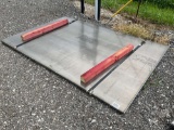 5/8 STEEL PLATE, 72”...... X 105”......, QTY 2