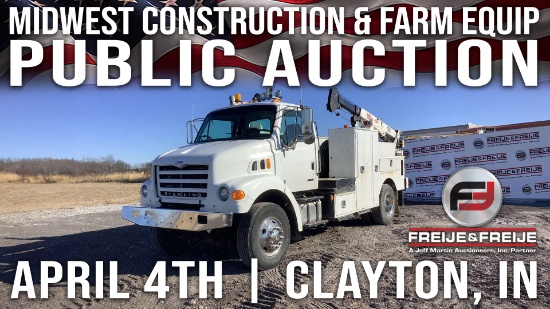 SPRING MIDWEST CONST & FARM EQUIP AUCTION RING 1