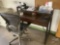 DESK CHAIR, FILE CABINET, PEG BOARDS